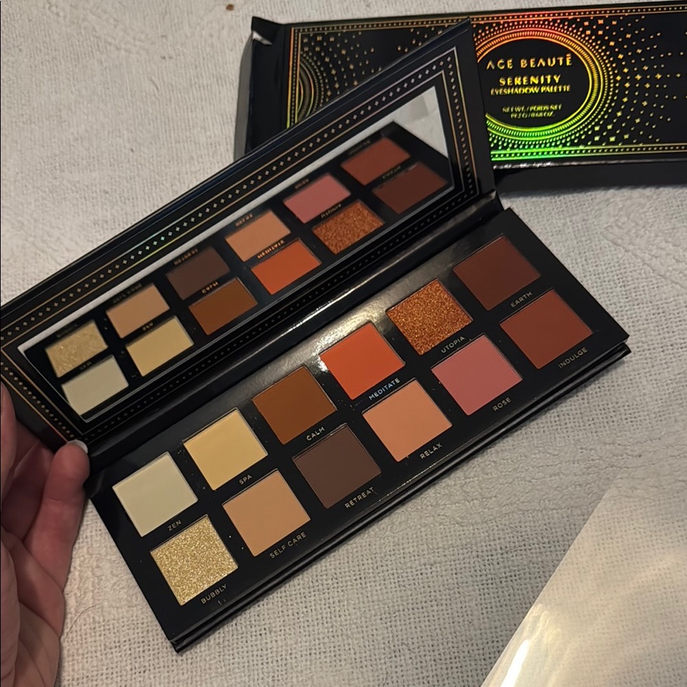 Ace Beaute Warm Eyeshadow Palette Rich Pigments